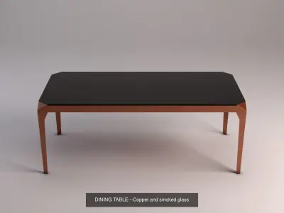 DINING TABLE---Collection x10 3D Model Pack