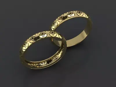 rings 3D print model