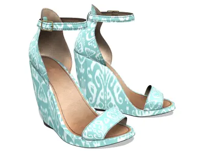 Seychelles Strap Sandals Low-poly 3D model