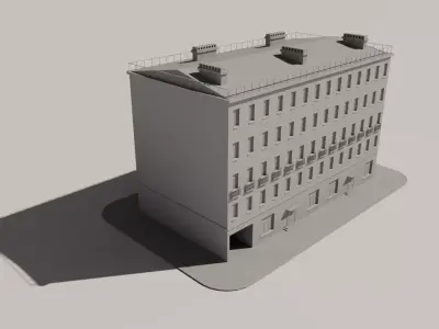 St-Petersburg Legacy vol 01 - Mid-Poly Classic Architecture Pack Low-poly 3D model