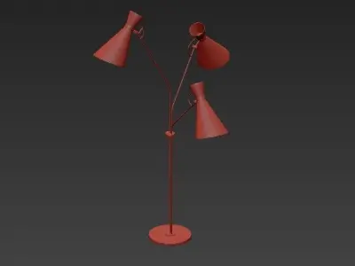 Delightfull person floor lamp 3D model