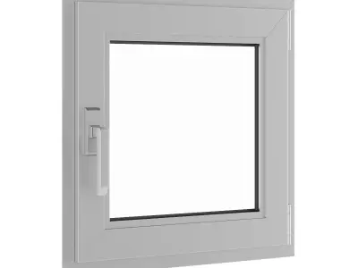Metal Window 620mm x 600mm 3D model