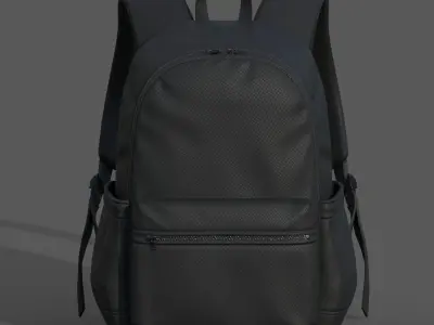 Backpack bag baggage Color 3d low poly  Low-poly 3D model