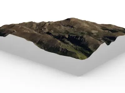 Pikes Peak map 3D model