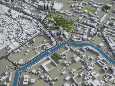 Kabul Low-poly 3D model