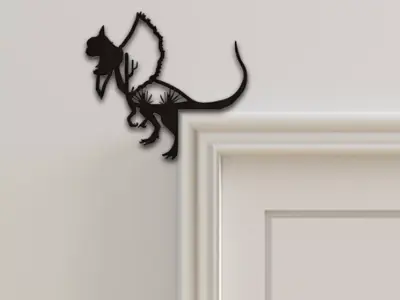 Dinasour Door Corner Decor 3D print model get