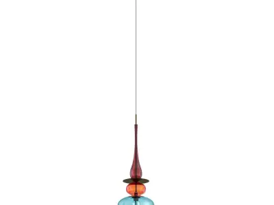 Aura Stack glass pendant Low-poly 3D model