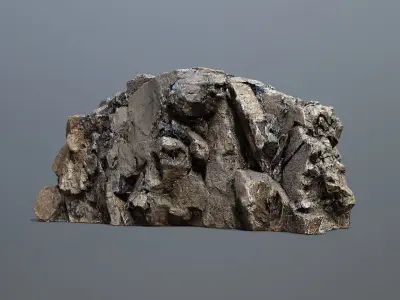 Mountain Low-poly 3D model 6