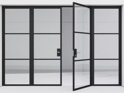 Aluminium door 169 3D model