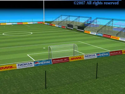 Soccer field 3D model