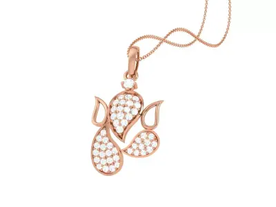 Spiritual Ganesha Pendant 3D print model shop