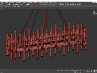 ARTERIORS HASKELL OVAL CHANDELIER Low-poly 3D model