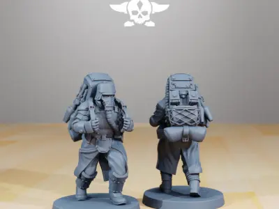 GrimGuard - Armored Squad 3D print model
