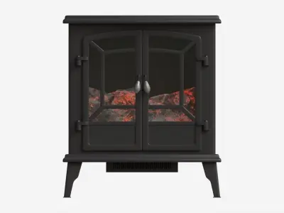 Electric Heater Fireplace Lokatse Home 02 3D model
