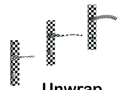 metalic door hanldels 3D model