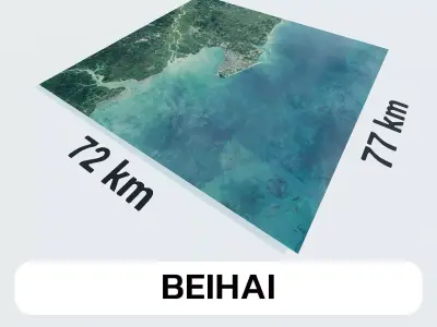 Beihai China City Landscape 3D Model 3D model