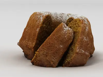 Guglhupf Cake 2 3D model