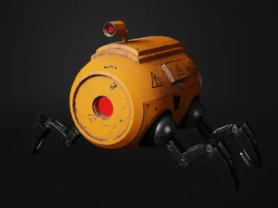 Sci-fi Robot 3d Model by Nikdox 3D model