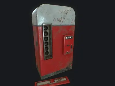 Vending Machine v1 pbr  Low-poly 3D model