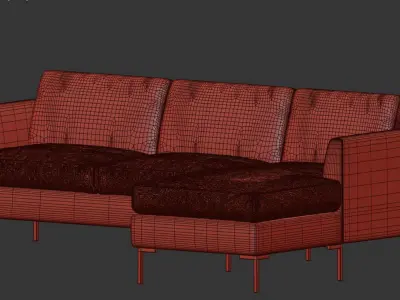 sofa NEWTON Beige 3D model