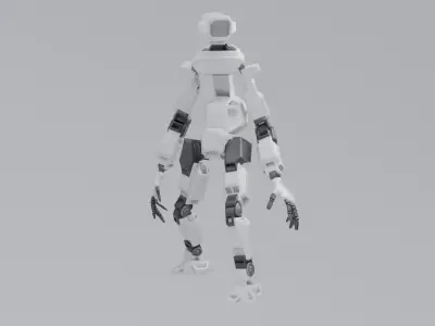 Robot - Operator 008 Low-poly 3D model
