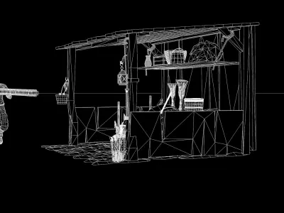 medieval shed 3D model