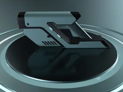 Sci-fi Hand Gun 3D model purchase