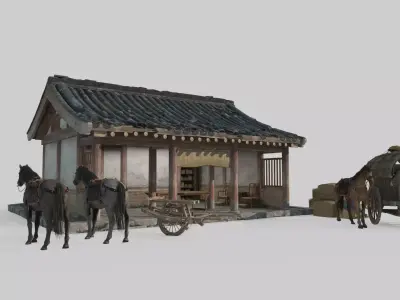 Ancient Asian Architectural Escort Agency 3D model