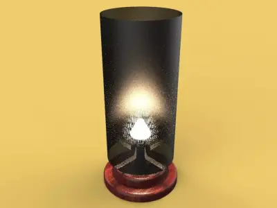 Nightlight  VINTAGE WOODEN SLEEPING LAMP  3D model