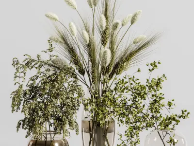 Collaction Plants Bouquet 26 3D model