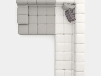 Modular couch system 3D model