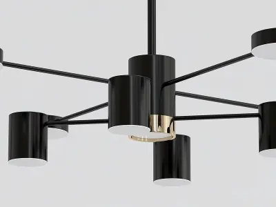 MERILL chandelier with six lights 3D model
