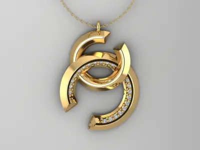 Pendant P077 3D Print Model 3D print model