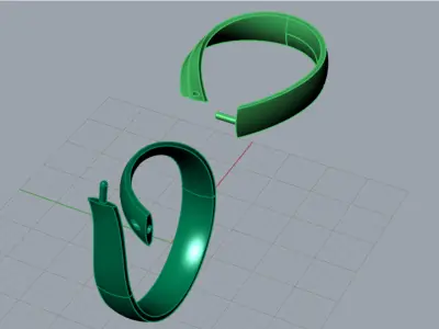 minimal gold ring gr0125 3D print model