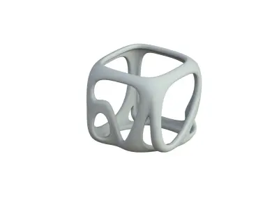 SciFi Cube Object No 16787 Low Poly Shape Texture