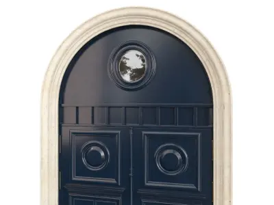Entrance classic door 75 3D model