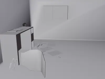 3D crime scene interior Free 3D model