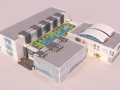 0034 - Art Center - 2021 - 01 - Design 03 - 2D Plans - 3D Files 3D model