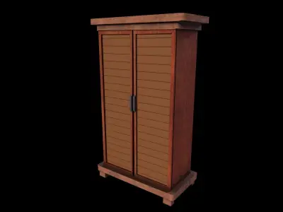 Cabinet Game Ready Low-Poly Low-poly 3D model
