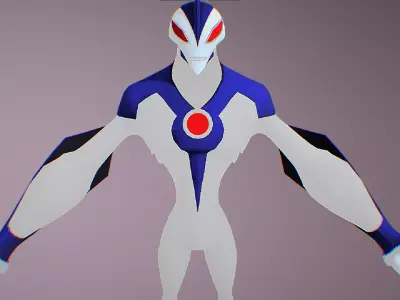 Evil Way Big - DNA sample of Tokustar - Ben 10 Ultimate Alien Low-poly 3D model