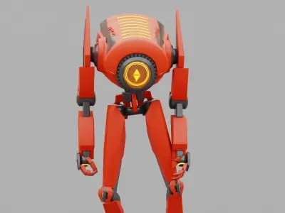 Android   rigged - animated character 3D model
