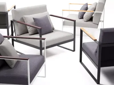 Garden Easy Chair 3D model