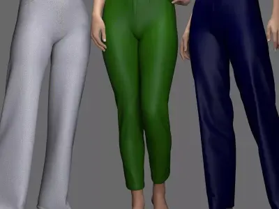 MS 3-in-1 Female Pants - G8F and G9 3D model
