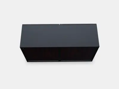 BESTA Shelf unit with glass doors 2 Low-poly 3D model