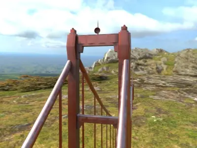 Golden Gate Bridge  Low-poly 3D model