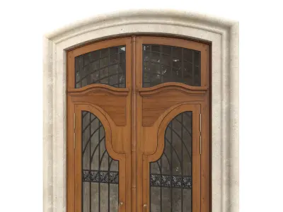 Entrance classic door 143 3D model