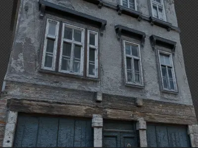 Ultra realistic house building Low-poly 3D model