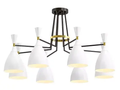 lumion-oliver-4494 light chandelier with brass accents 3D model