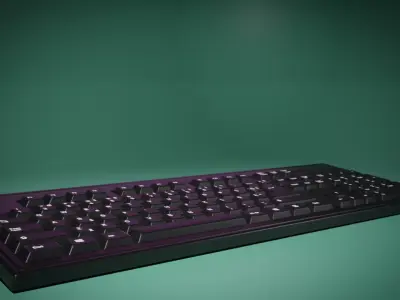 Wireless Keyboard - High-Quality 3D Model 3D model