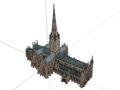 Architecture-Religion-God-Culture-Temple-029 cathedral 3D model